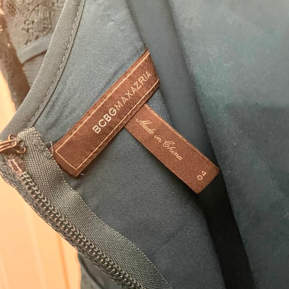 🎉 3/21 Host Pick! 🎉 BCBG Max Azria Teal Lace & Tulle Cocktail Dress - Size 4 - Picture 9 of 12